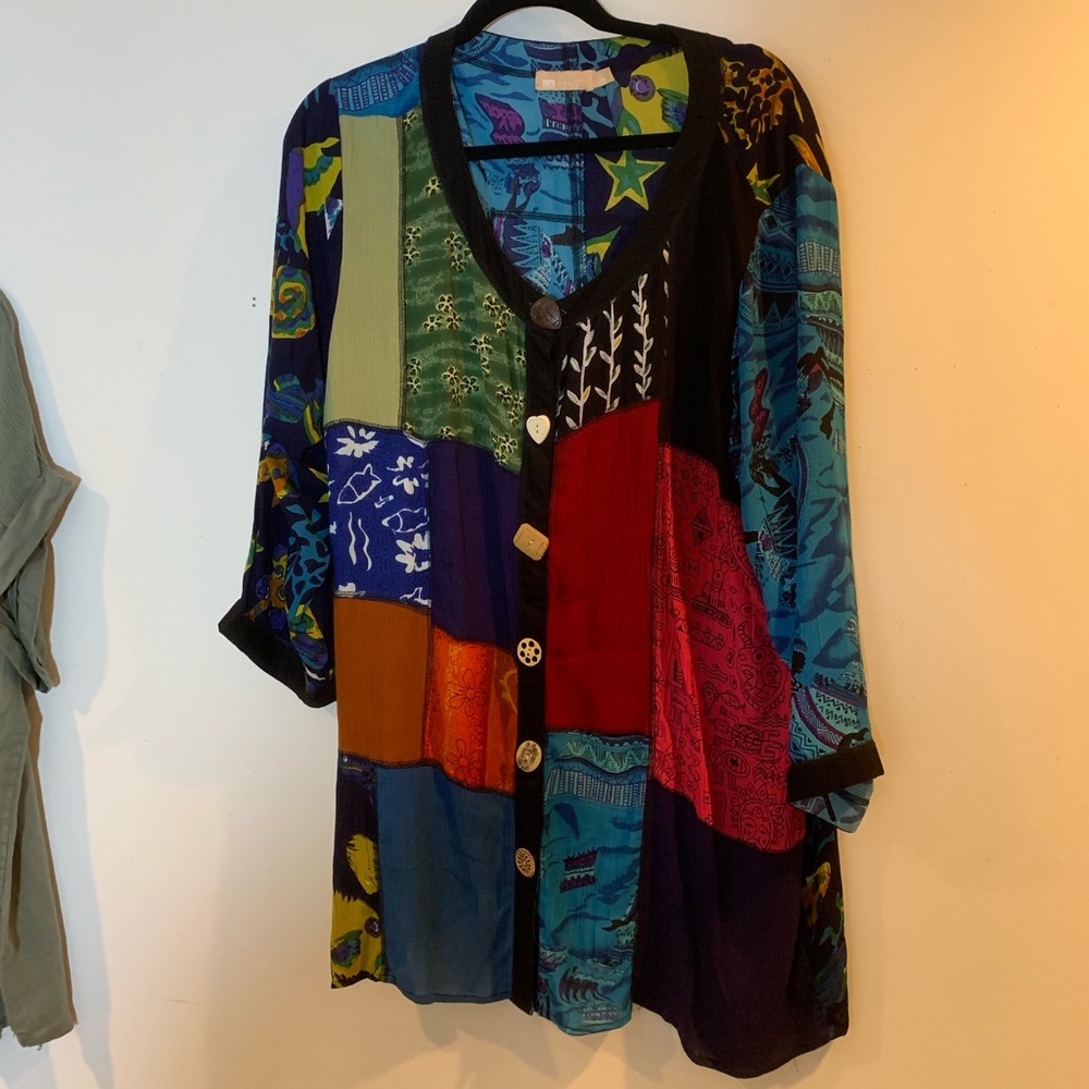 LaCera patchwork tunic XL